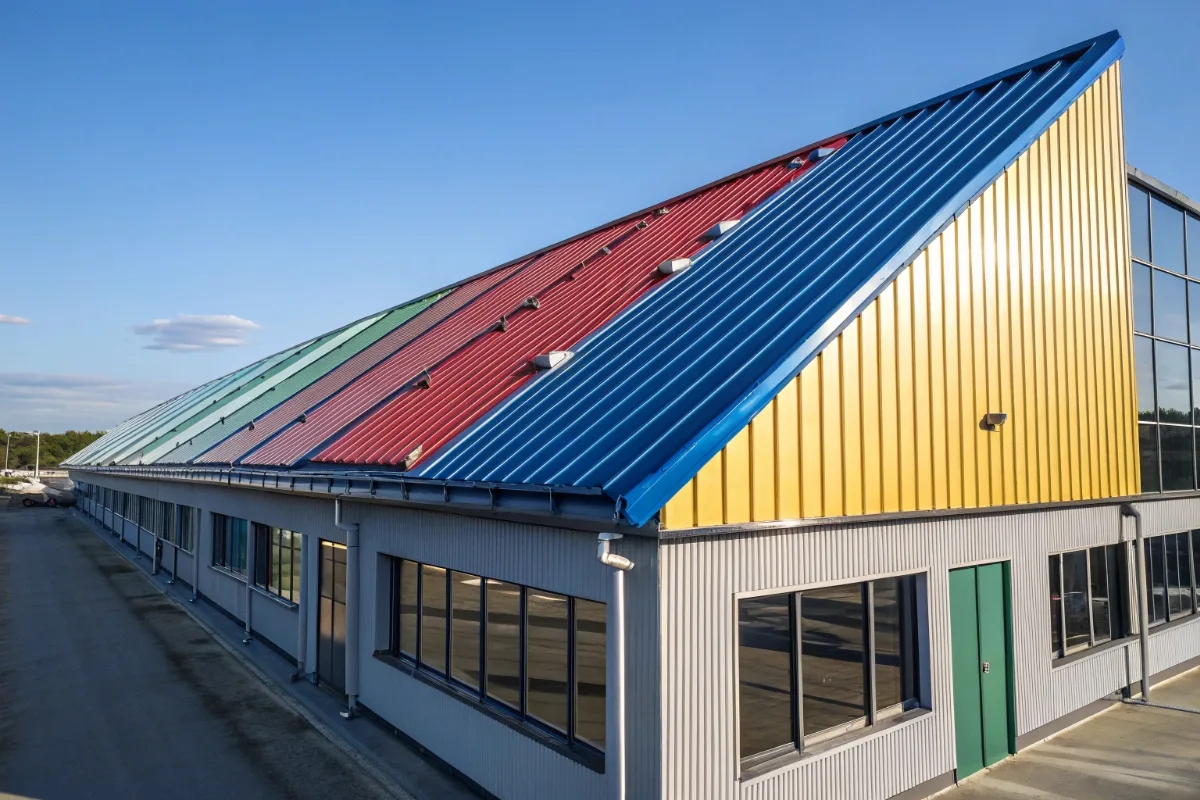 PPGI steel roofing used in coastal environment with strong sunlight
