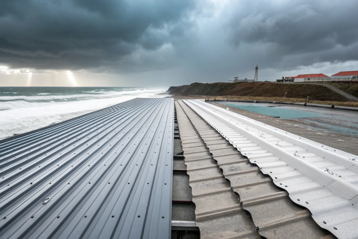 Comparison of galvanized steel and alu-zinc steel roofing performance in harsh environments