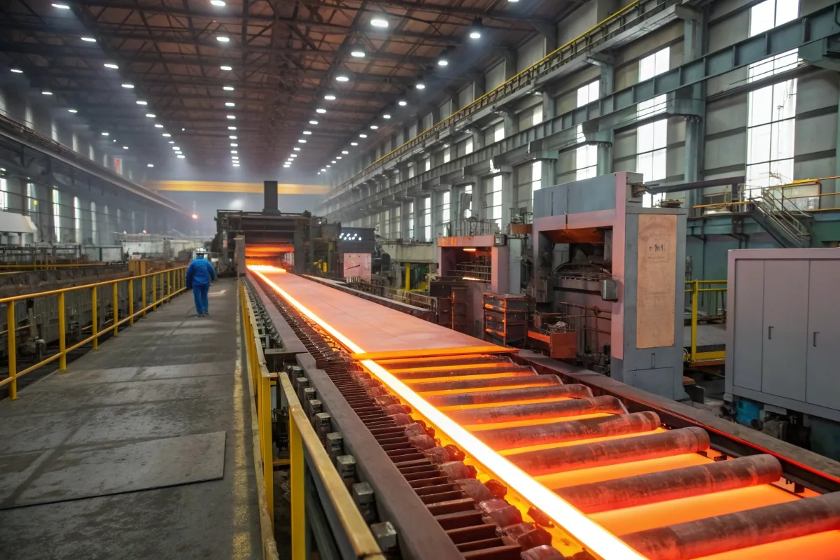 Aluminum-zinc coated steel production line in steel mill